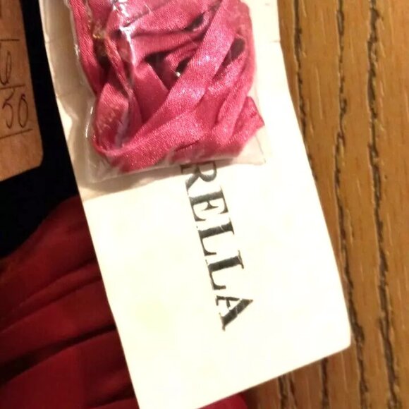 Cinderella Strapless Gown Size 8 – Black Pink Jeweled Prom Holiday Formal Dress - Picture 6 of 9